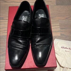 Salvatore Ferragamo Formal patent leather Slip On W/ Band